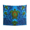 Sea Turtle Family Tie-Dye Wall Tapestry | JamminOn