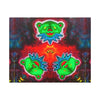 Triple Dancing Bears Tie-Dye Canvas Print | JamminOn