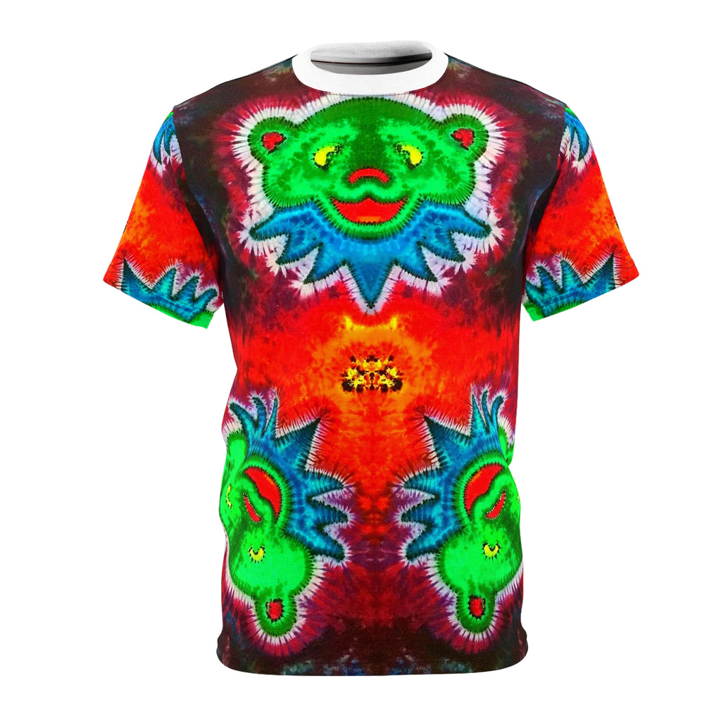 Triple Dancing Bears Tie-Dye AOP Shirt | JamminOn