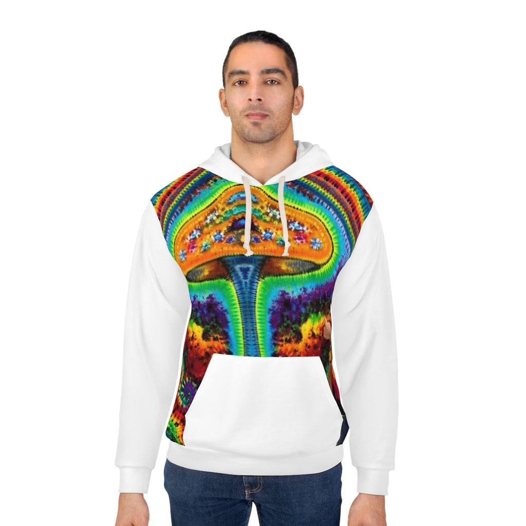 Psychedelic Mushroom Spiral Tie-Dye AOP Hoodie | JamminOn