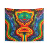 Bear and Mushroom Tie-Dye Wall Tapestry | JamminOn