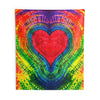 Rainbow Heart Tie-Dye Wall Tapestry | JamminOn
