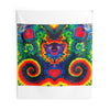 Purple Dancing Bear Hearts Tie-Dye Wall Tapestry | JamminOn