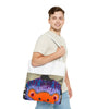 Orange Bear Radial Psychedelic Tie-Dye Tote Bag | JamminOn