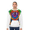 Purple Dancing Bear Hearts Tie-Dye AOP Hoodie | JamminOn