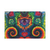 Dancing Bear Rainbow Hearts Tie-Dye Wall Art Canvas Print | JamminOn