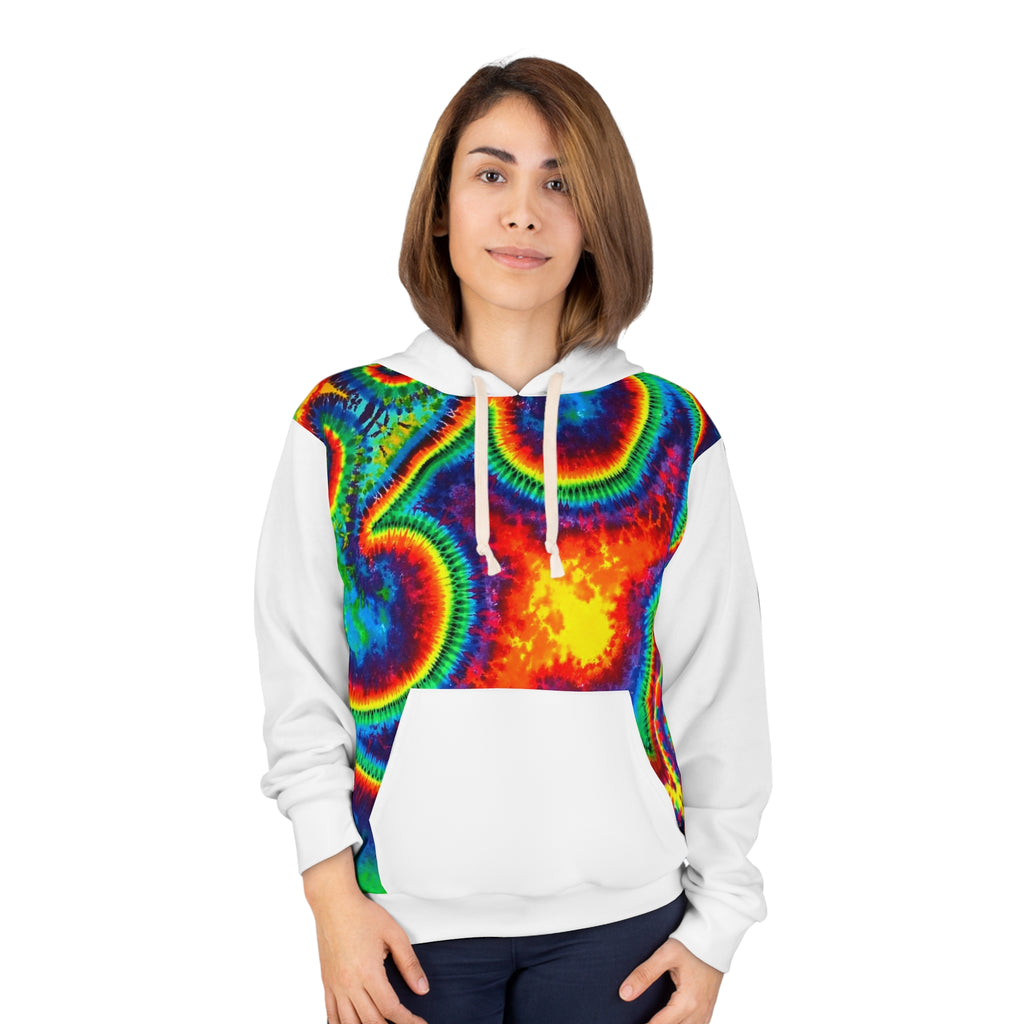 Om Symbol Rainbow Tie-Dye AOP Hoodie | JamminOn