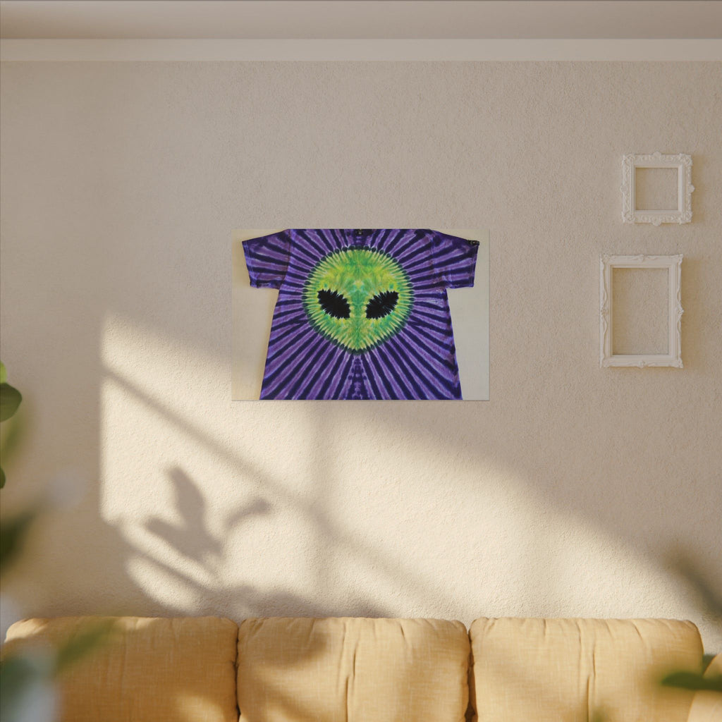 Alien Starburst Tie-Dye Wall Art Canvas Print | JamminOn