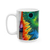 Rainbow Bear Full Spectrum Psychedelic Tie-Dye Coffee Mug | JamminOn