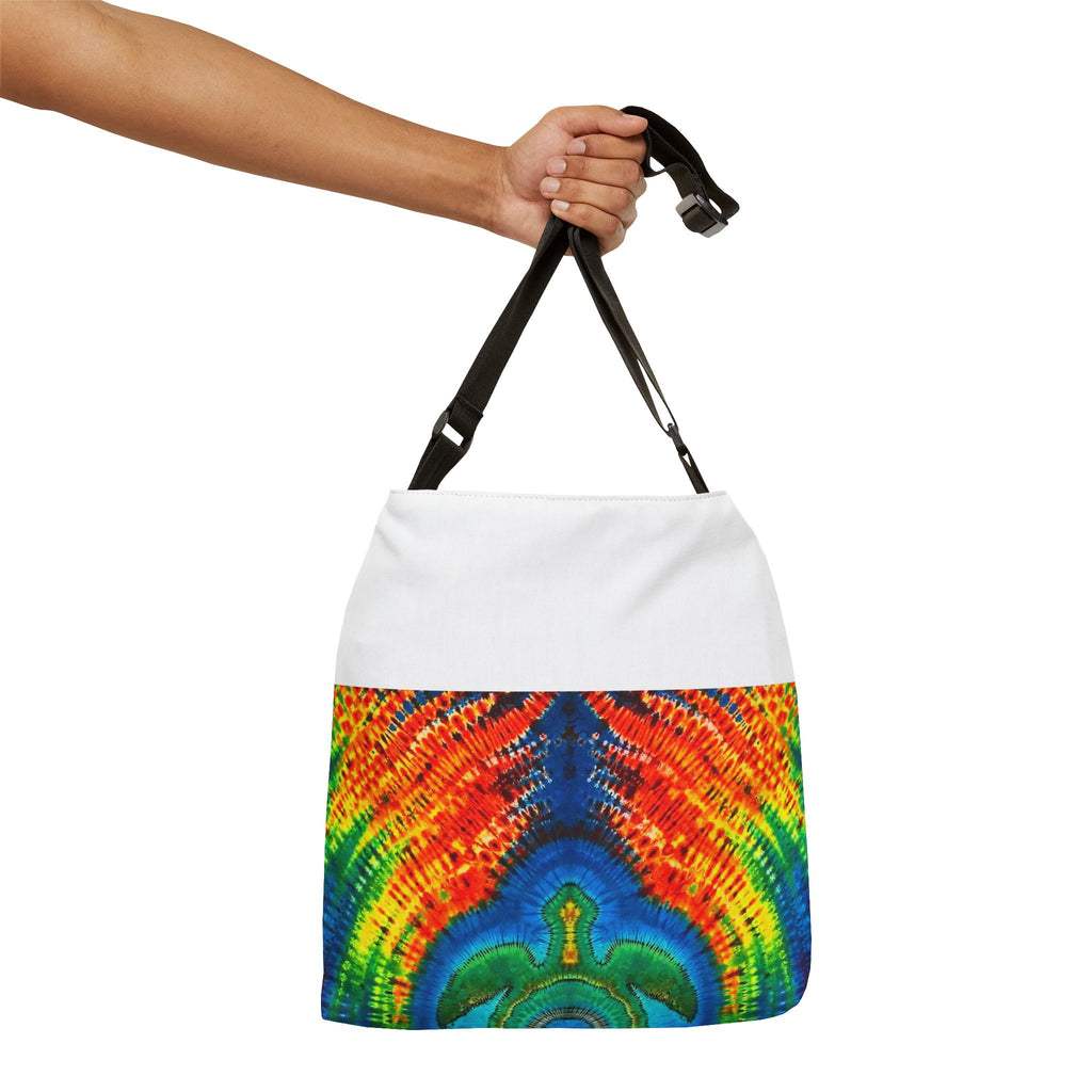 Rainbow Arch Sea Turtle Tie-Dye Tote Bag | JamminOn