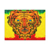 Rasta Lion Tie-Dye Canvas Print | JamminOn