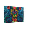Cosmic Bear Hearts Tie-Dye Wall Art Canvas Print | JamminOn