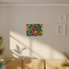 Om Symbol Rainbow Tie-Dye Canvas Print | JamminOn