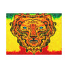 Rasta Lion Tie-Dye Canvas Print | JamminOn