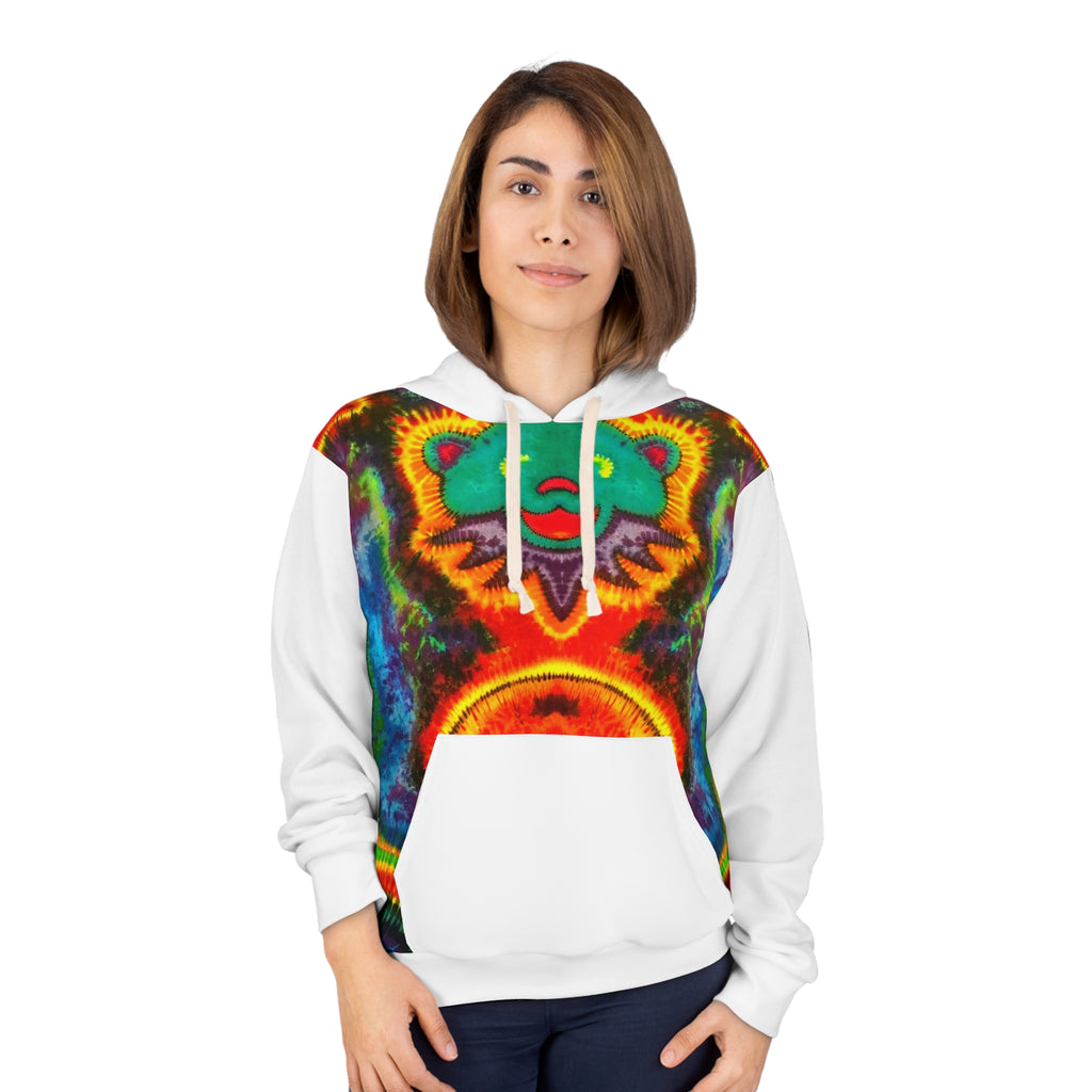 Bear & Mushroom Tie-Dye AOP Hoodie | JamminOn