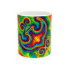 Om Symbol Rainbow Tie-Dye Ceramic Mug | JamminOn