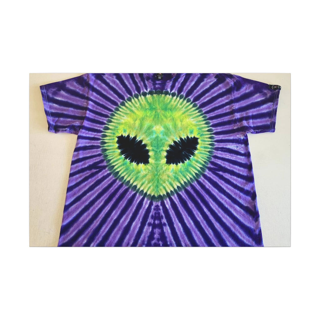 Alien Starburst Tie-Dye Wall Art Canvas Print | JamminOn