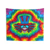 Top Hat Skull Starburst Tie-Dye Tapestry | JamminOn