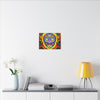 Stealie Skull Bear Heart Tie-Dye Canvas Print | JamminOn