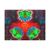 Triple Dancing Bears Tie-Dye Canvas Print | JamminOn