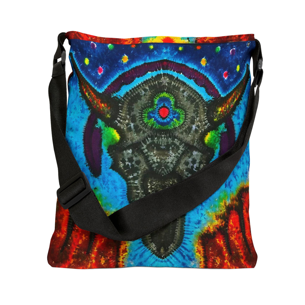 Buffalo Skull Tie-Dye Tote Bag | JamminOn