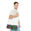 Dancing Bear Rainbow Hearts Psychedelic Tie-Dye Tote Bag | JamminOn