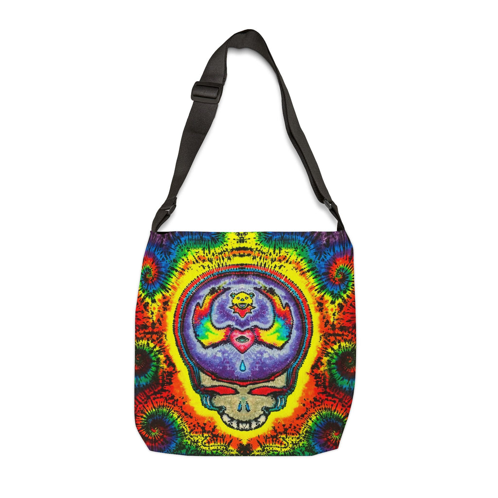 Stealie Bear Heart Tie-Dye Tote Bag | JamminOn