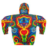 Blue Bear Heart Tie-Dye AOP Hoodie | JamminOn