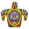 Stealie Yer Face Bear Heart Tie-Dye AOP Hoodie | JamminOn