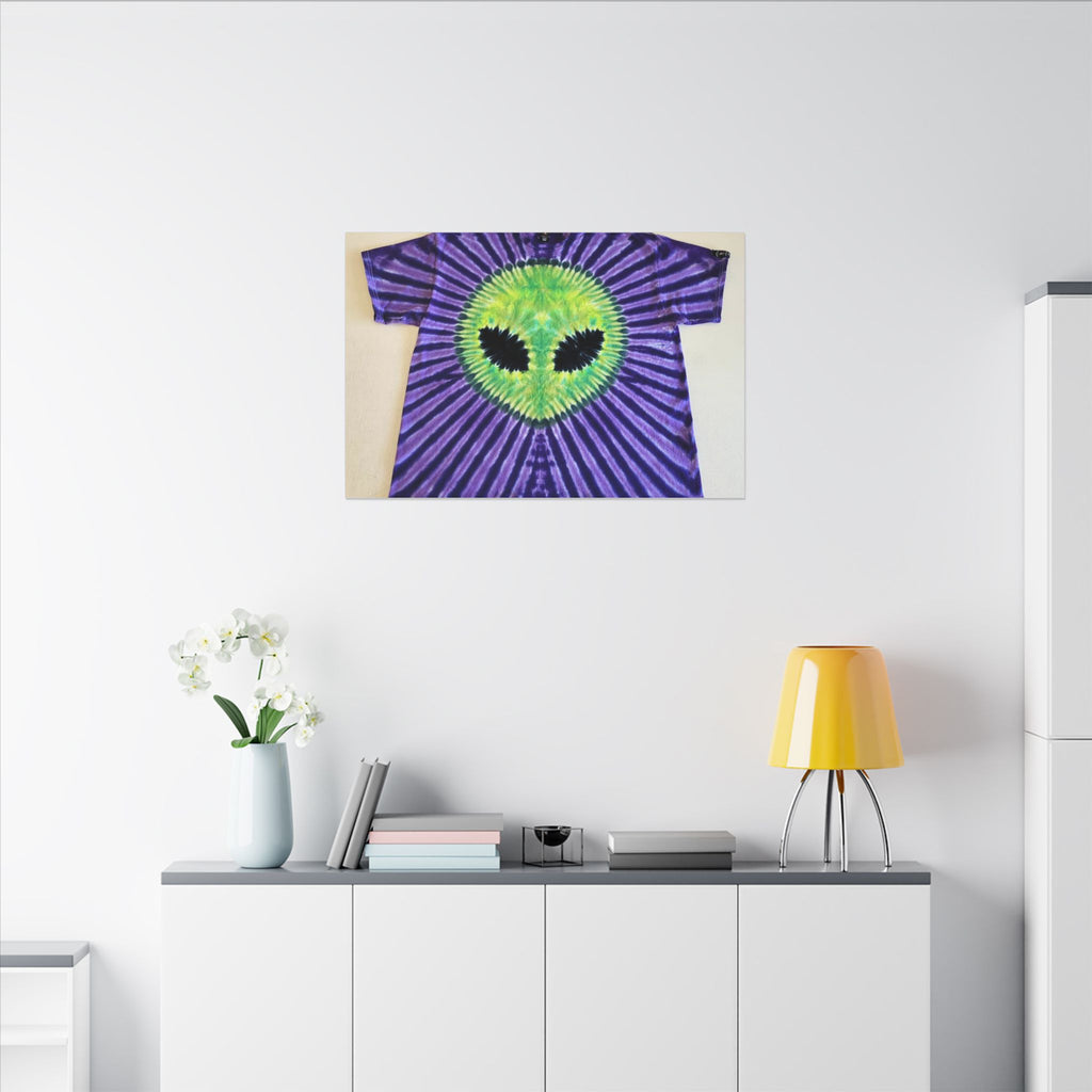 Alien Starburst Tie-Dye Wall Art Canvas Print | JamminOn