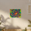 Om Symbol Rainbow Tie-Dye Canvas Print | JamminOn