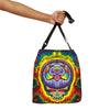 Stealie Skull Bear Heart Tie-Dye Tote Bag | JamminOn