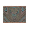 Psychedelic Tie-Dye Woven Blanket | JamminOn Festival Art