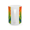 Psychedelic Mushroom Mandala Tie-Dye Ceramic Mug | JamminOn