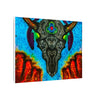 Buffalo Skull Tie-Dye Canvas Print | JamminOn