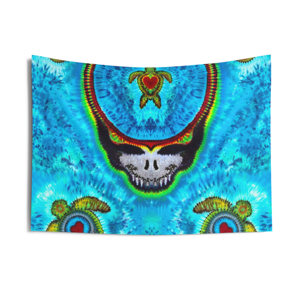 Terrapin Hearts Stealie Tie-Dye Tapestry | JamminOn