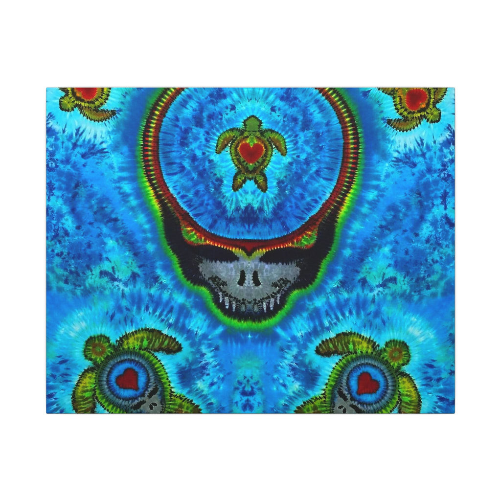 Peace Sign Fire Tie-Dye Canvas Print | JamminOn