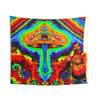 Psychedelic Mushroom Spiral Tie-Dye Wall Tapestry | JamminOn