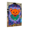 Orange Bear Radial Tie-Dye Wall Art Canvas Print | JamminOn