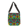 Teal Bear Rainbow Fans Tie-Dye Tote Bag | JamminOn
