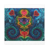 Cosmic Bear Hearts Tie-Dye Wall Art Canvas Print | JamminOn