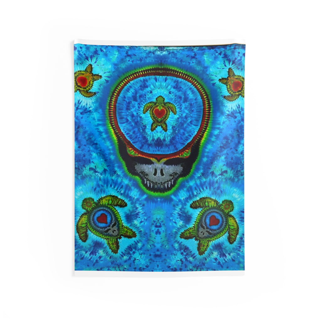 Peace Sign Fire Tie-Dye Wall Tapestry | JamminOn