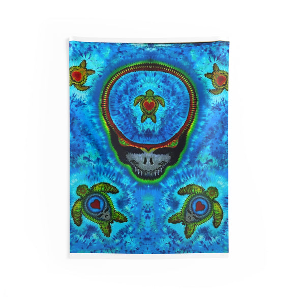 Peace Sign Fire Tie-Dye Wall Tapestry | JamminOn