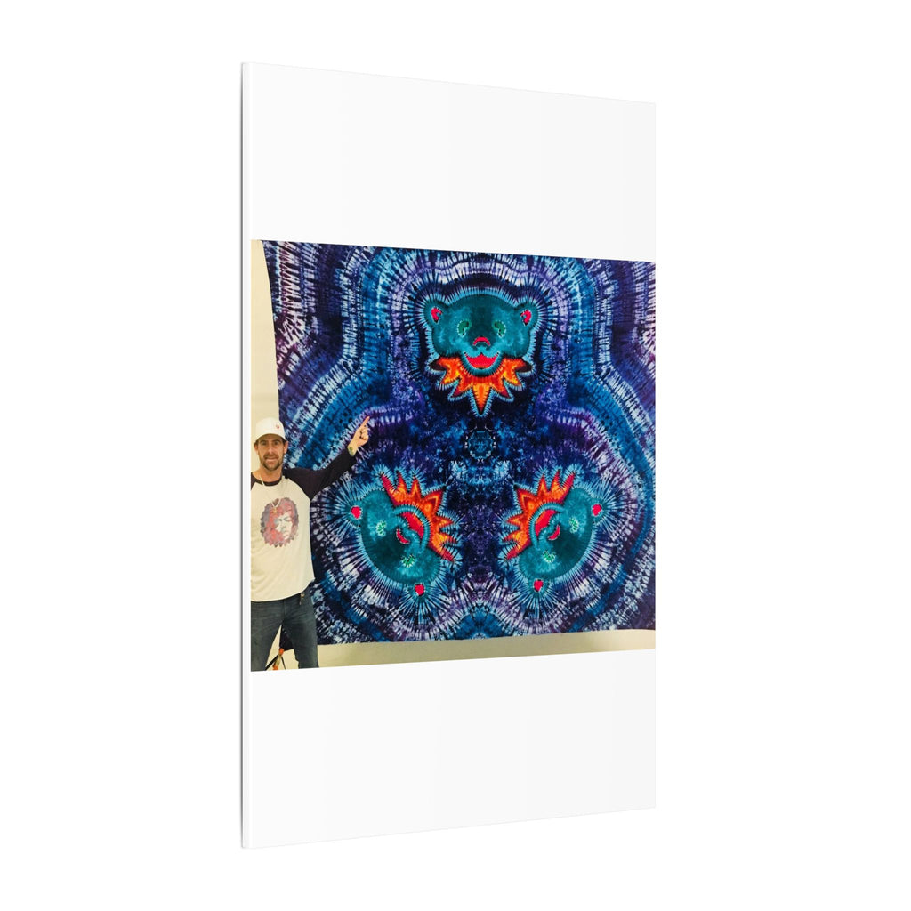 Cosmic Bear Mandala Tie-Dye Wall Art Canvas Print | JamminOn