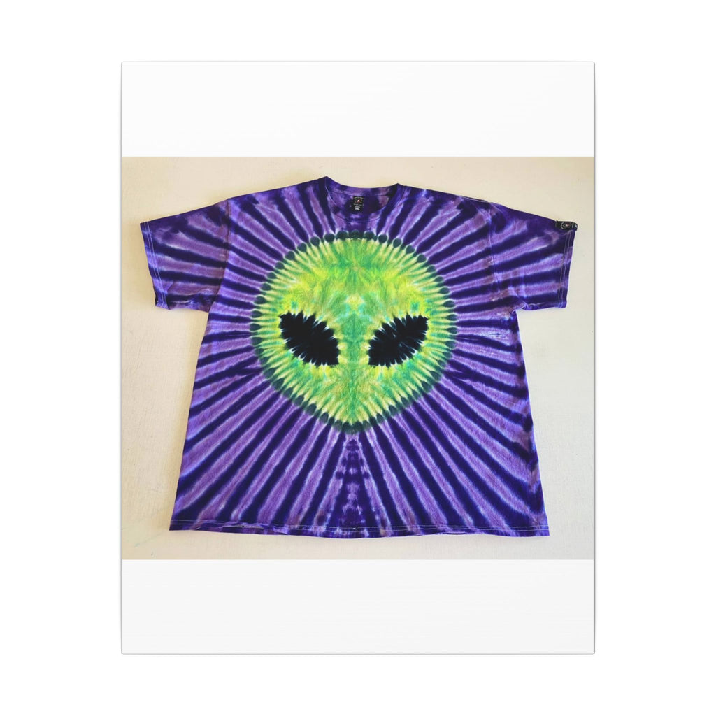 Alien Starburst Tie-Dye Wall Art Canvas Print | JamminOn
