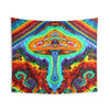 Psychedelic Mushroom Spiral Tie-Dye Tapestry | JamminOn