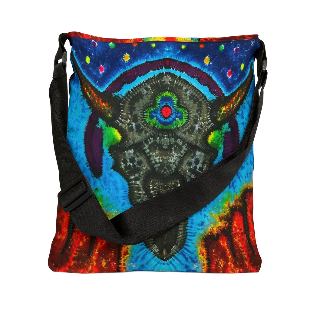 Buffalo Skull Tie-Dye Tote Bag | JamminOn