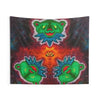 Triple Bear Glow Tie-Dye Wall Tapestry | JamminOn