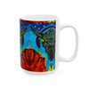 Buffalo Skull Tie-Dye Ceramic Mug | JamminOn