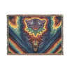 Psychedelic Tie-Dye Woven Blanket | JamminOn Festival Art